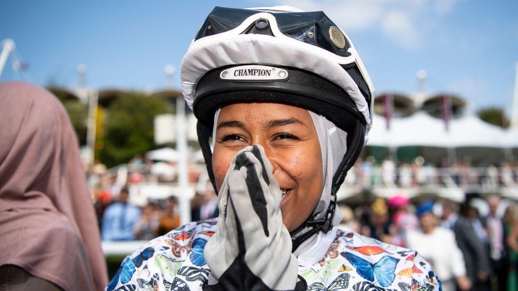 Khadijah Mellah: the first woman to ride in a race in Britain wearing a hijab