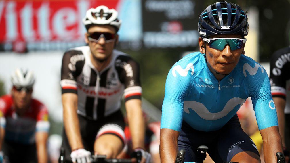 Nairo Quintana during stage eight of the Tour de France