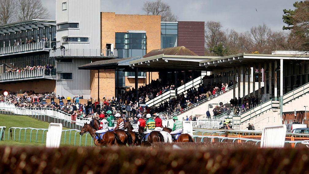 Fontwell Park: lovely Sussex venue hosting one of Tuesday evening's two jumps meetings, starting at 5.50