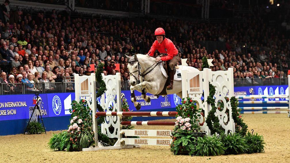 Sir Anthony McCoy in action in the showjumping challenge in 2019