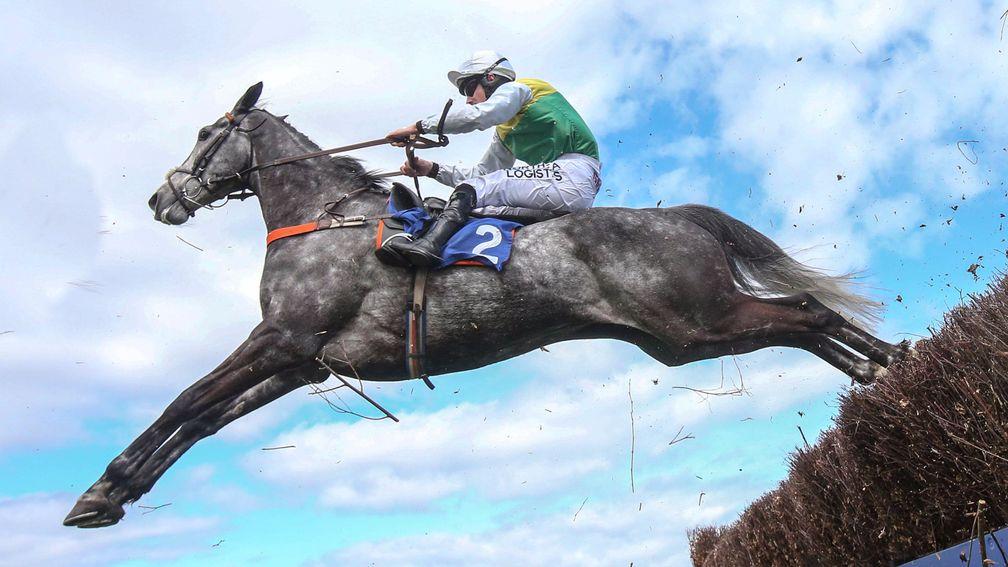 Cloudy Dream and Brian Hughes on the way to success in the Future Champions Chase at Ayr