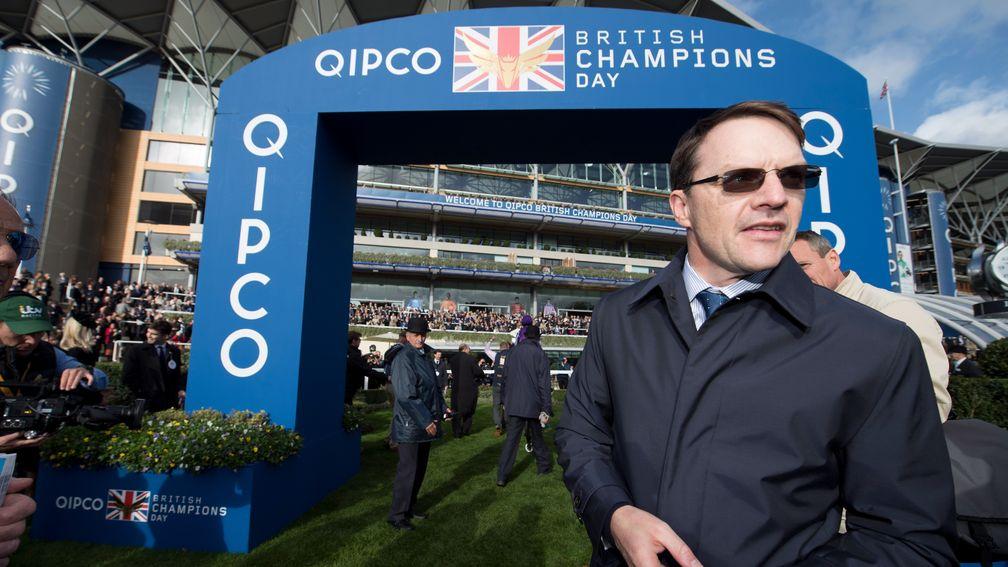 Aidan O'Brien: a man not to be underestimated on Champions Day, even with horses out again quickly