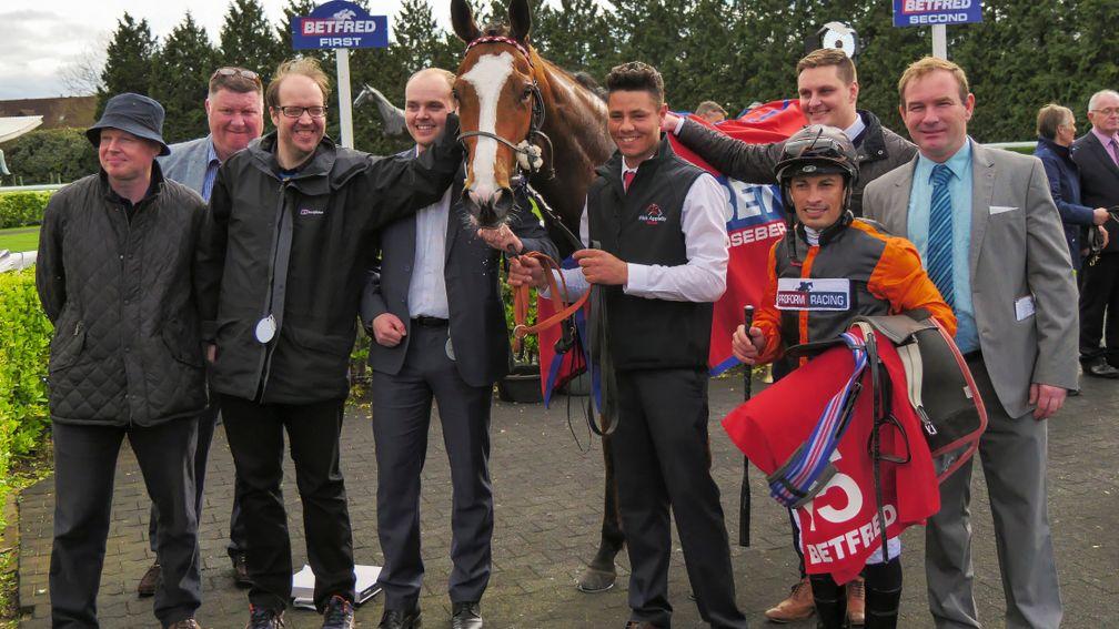 Big Country with Silvestre de Sousa, trainer Mick Appleby and owners the horse Watchers