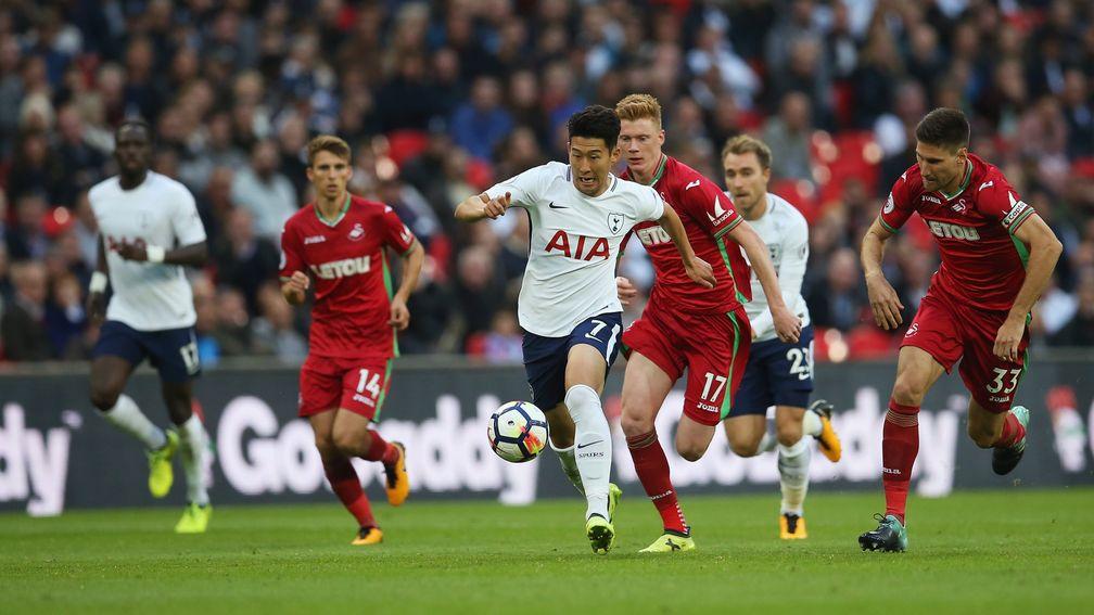 Heung-Min Son's Tottenam were held to a goalless draw by Swansea in September