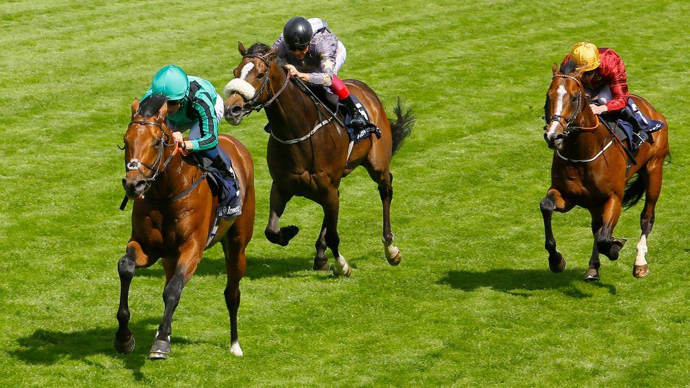 Century Dream and William Buick win the Diomed at Epsom