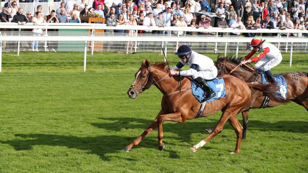 Platform Nineteen, pictured winning at York in 2019, returned in style this month after a long layoff