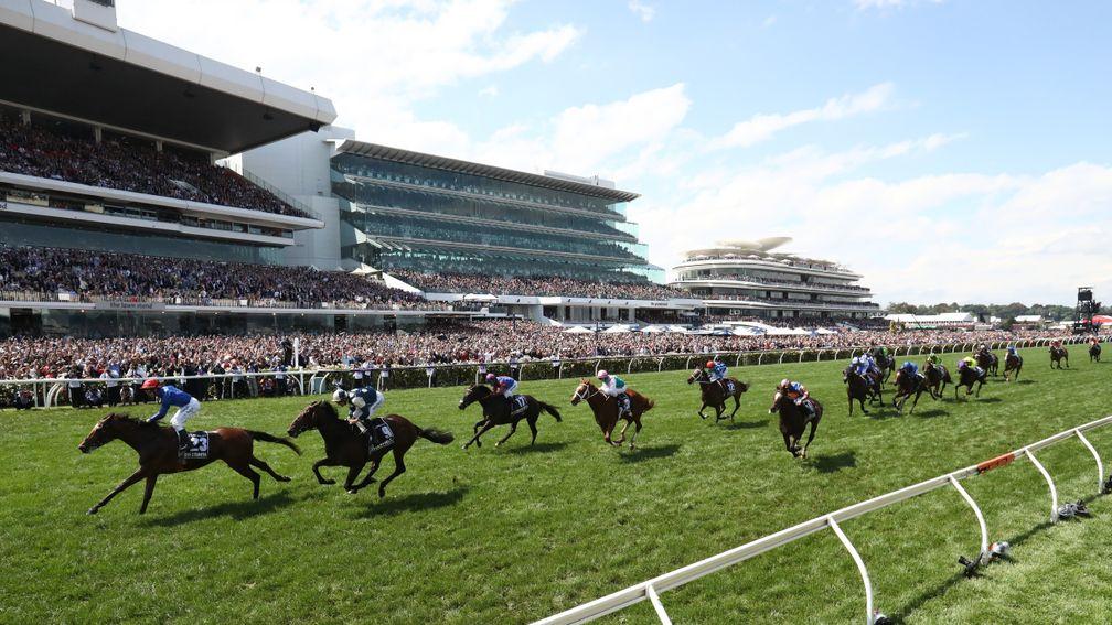 Cross Counter leads home a one-two-three for Britain in last year's Melbourne Cup