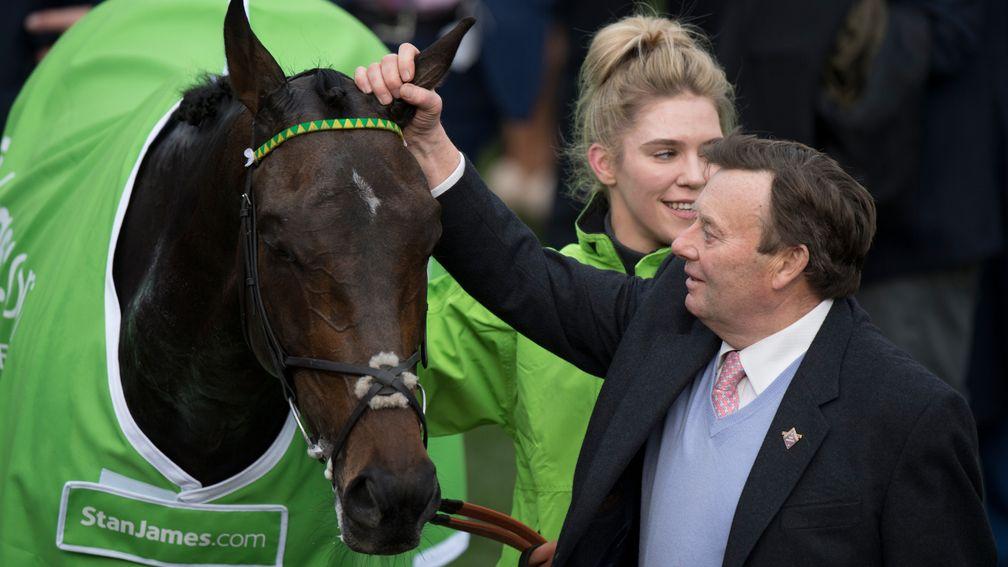 Nicky Henderson and Buveur D'Air, who provided the trainer with a sixth Champion Hurdle