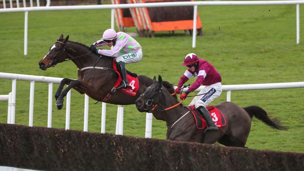 Min (left) puts in a mighty jump in last year's John Durkan, but Tom Segal is taking him on