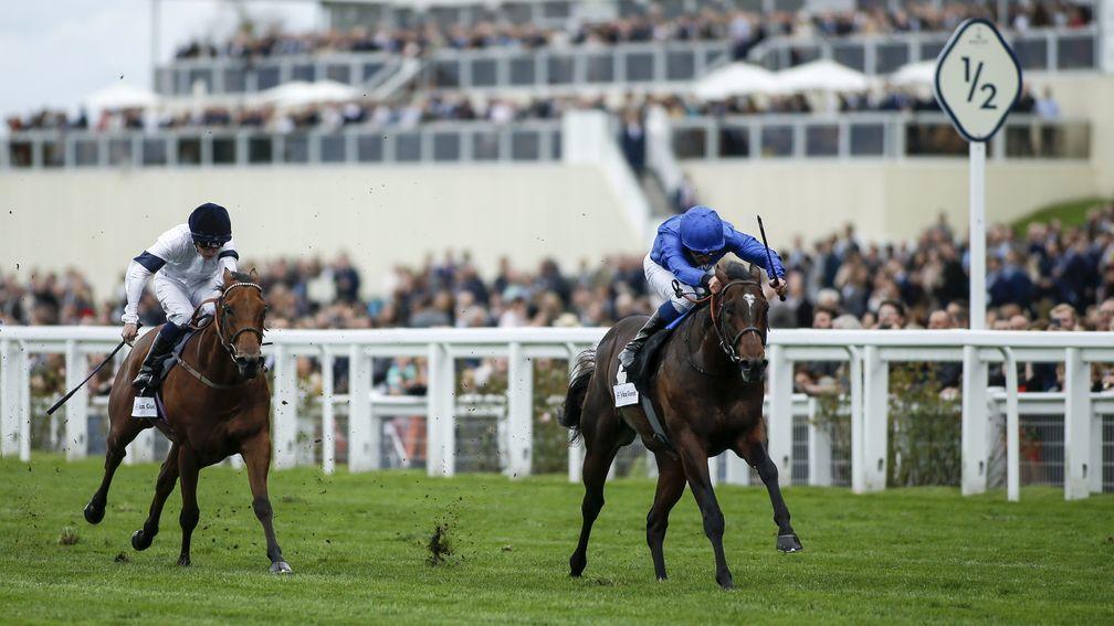 Blue Point comfortably holds off Projection to win the John Guest Bengough Stakes