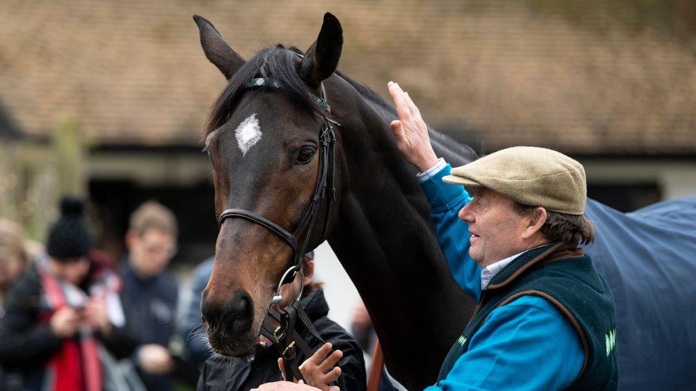 Nicky Henderson pictured with star chaser Altior