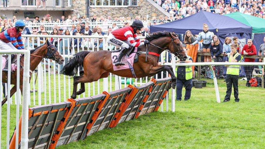 Native Fighter, shown winning at Cartmel in 2021, suffered an abscess after racing in three shoes