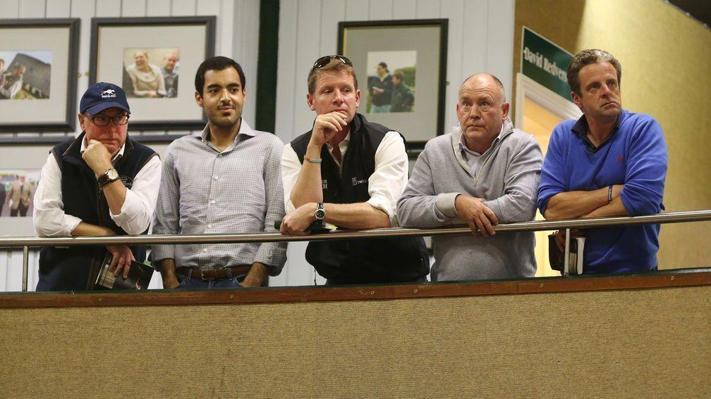 Steve Parkin (second right) has been a regular buyer at the sales