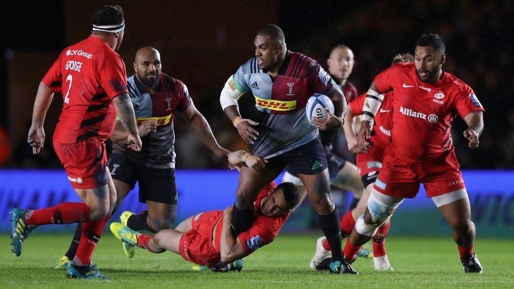 Kyle Sinckler is likely to be at the heart of Quins' forwards efforts