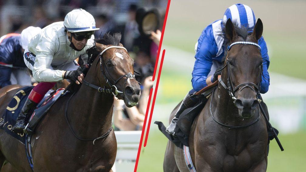 Palace Pier (left) and Baaeed: star milers could face off in the QEII Stakes at Ascot