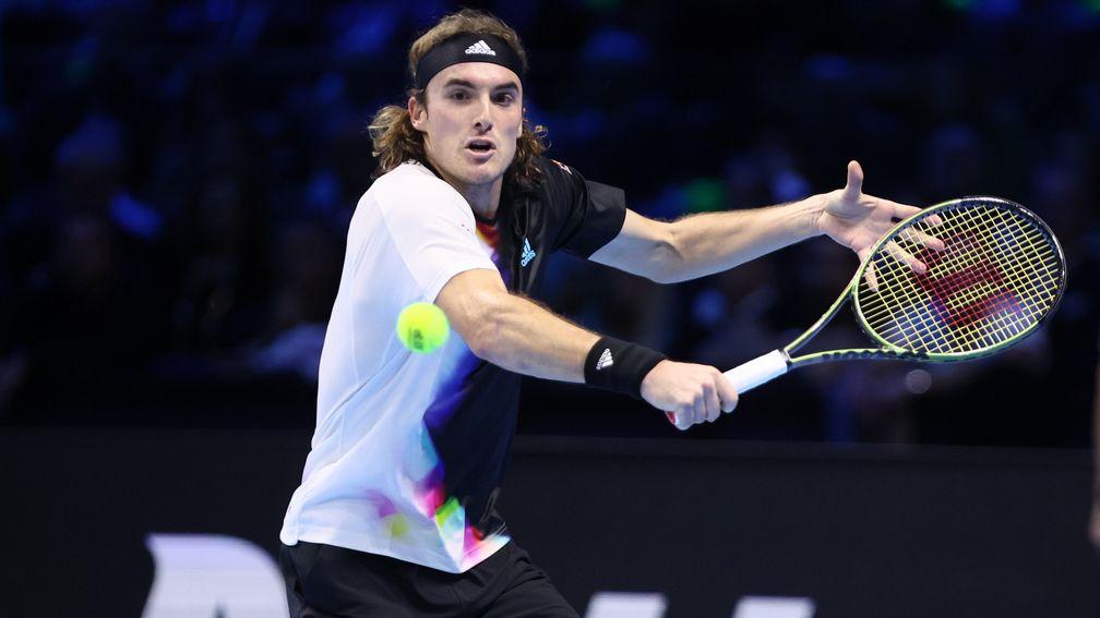 Stefanos Tsitsipas can book his place in the last four of the ATP Tour Finals