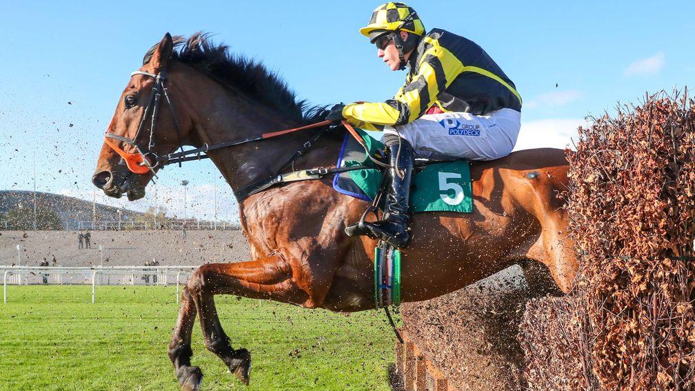 Exitas: one of just three runners in leg nine of the Veterans' Chase series