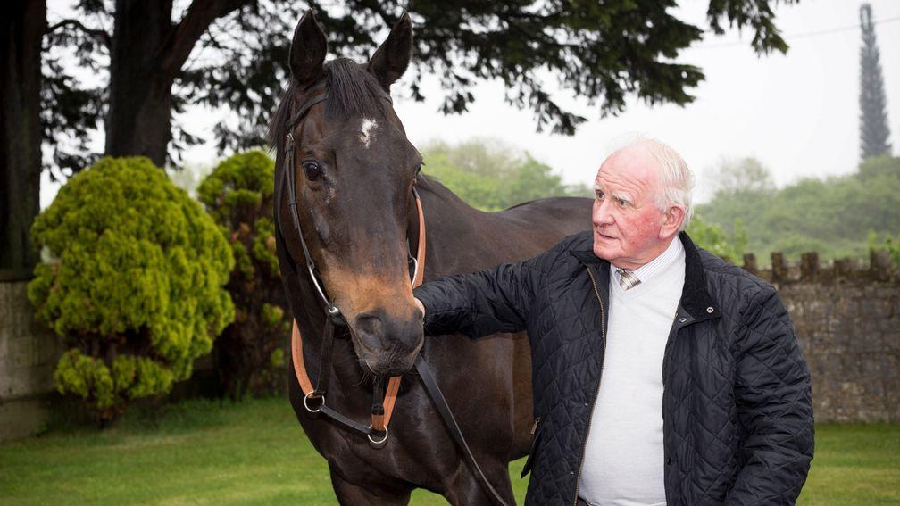 CHEPSTOW, GWENT, May 11, 2016:  Trainer Milton Bradley with The Tatling  at the trainers yard, Meads Farm near Chepstow. PICTURE: JULIAN HERBERT