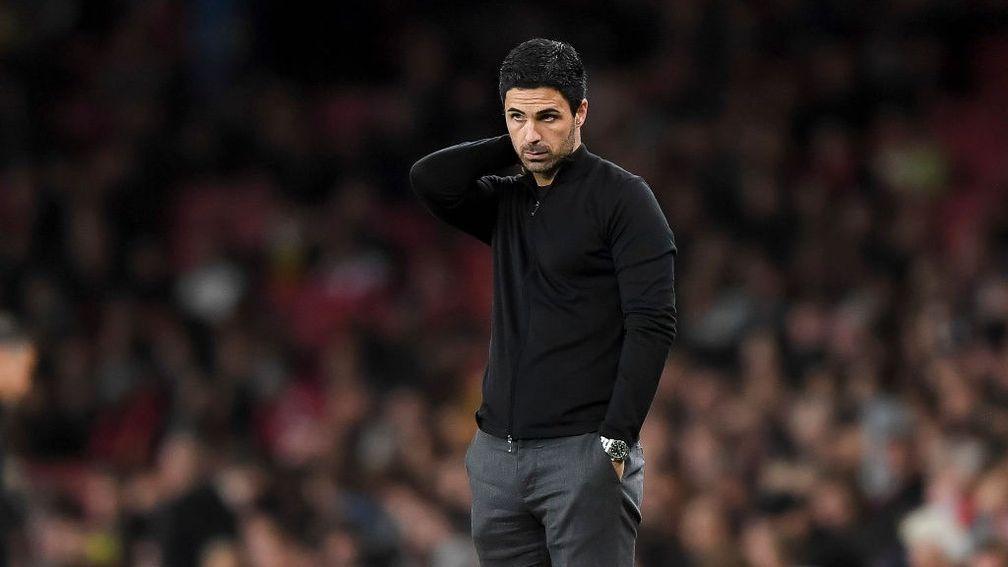 Mikel Arteta's Arsenal are being chased hard by Manchester City