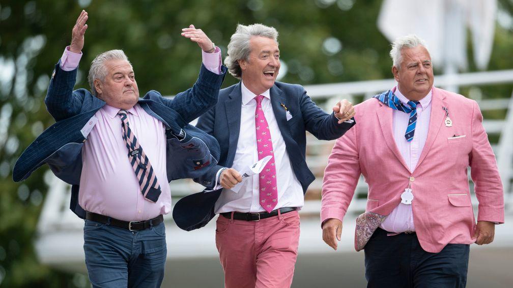 A group of owners having funGoodwood 29.8.20 Pic: Edward Whitaker/Racing Post
