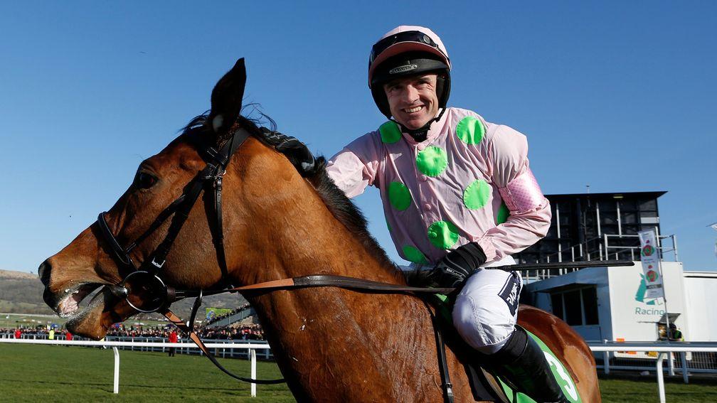 Faugheen and Ruby Walsh after their victory in the Champion Hurdle in 2015