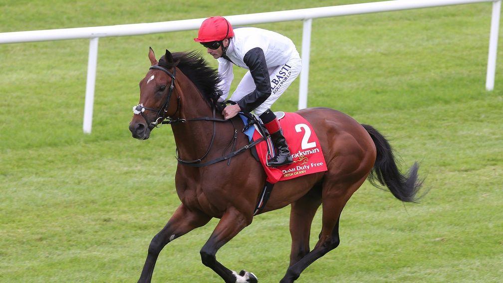 Pat Smullen canters Cracksman to post ahead of the Irish Derby in June