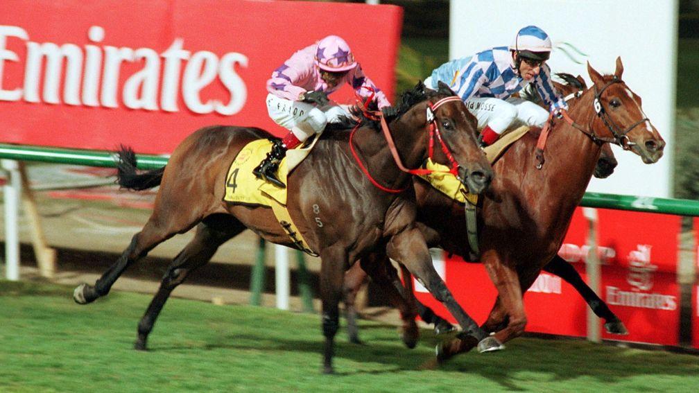 Jim And Tonic (right): the Dubai Duty Free winner was not only trained but also bred by Francois Doumen and wife Elizabeth