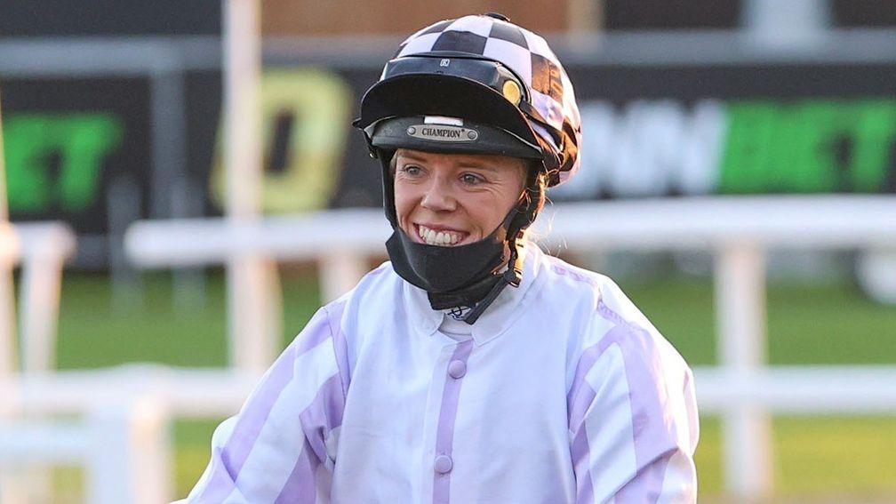 Faye McManoman lands her 19th winner of the season with Woodlands Charm