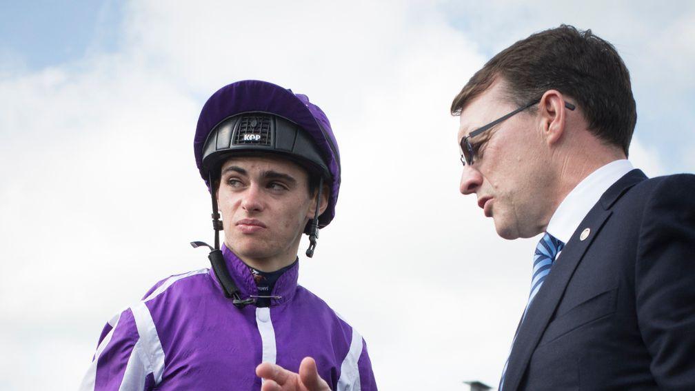 Aidan O'Brien discusses the victory of Ten Sovereigns with son Donnacha
