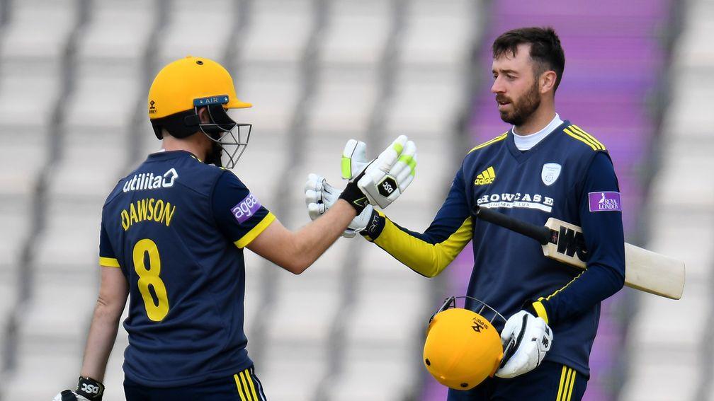 World Cup winners Liam Dawson and James Vince are in the Hampshire squad