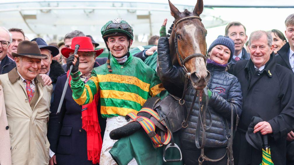 John Kiely (far left) with connections of A Dream To Share after Champion Bumper success