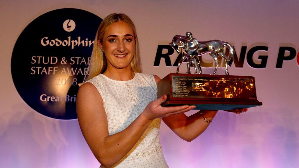 Jessica McLernon: winner at the 2018  Godolphin Stud and Stable Staff awards