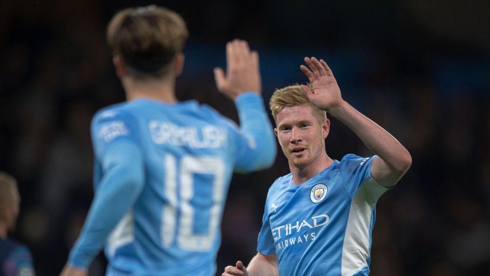 Kevin de Bruyne is expected to start for Man City against Southampton