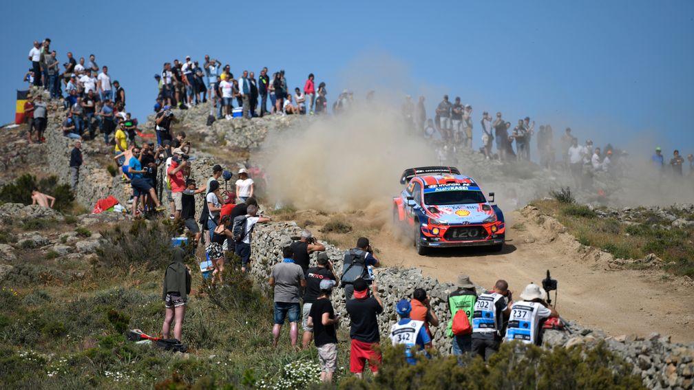 Dani Sordo of Spain won this year's Rally of Italy in Sardinia