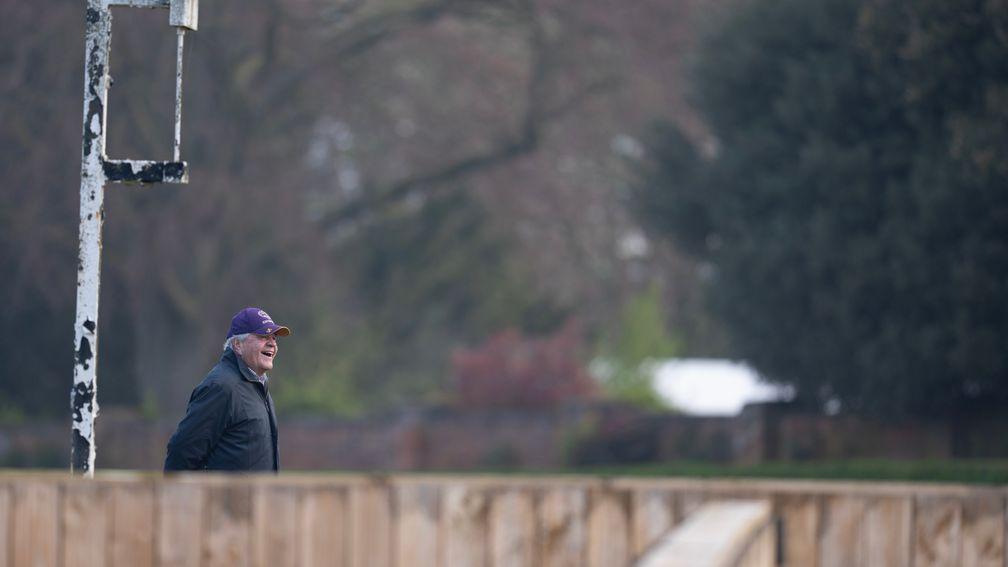 Sir Michael Stoute oversees the gallops work