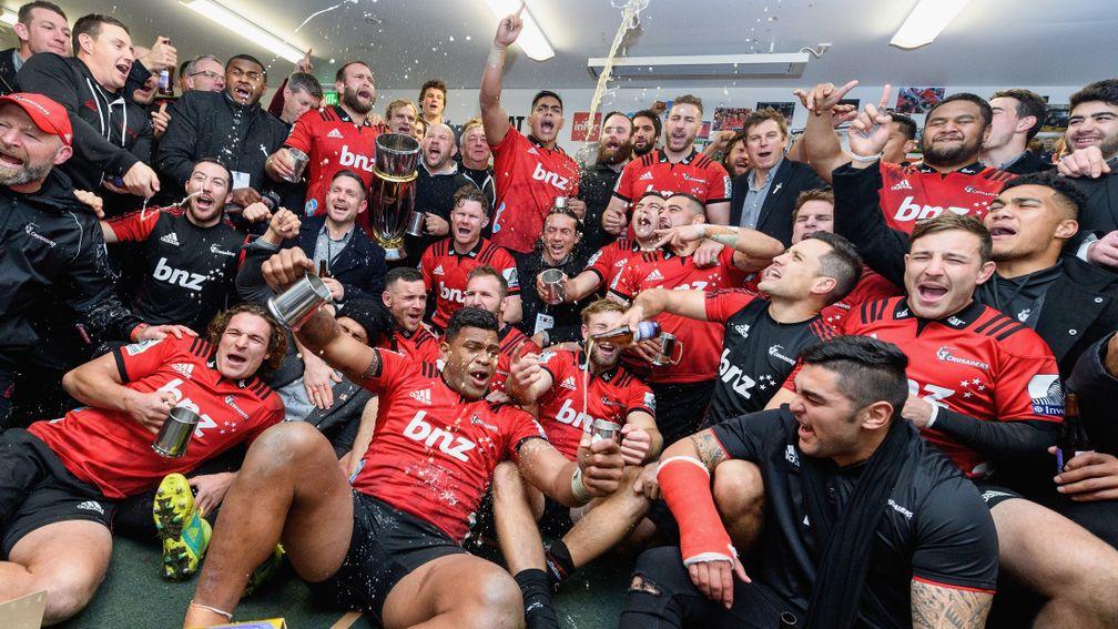 The Crusaders celebrate their 2018 success