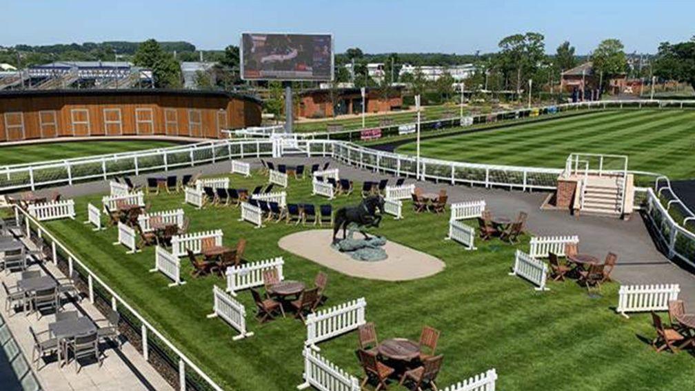 Guests at Newbury will be able to watch the Derby and Oaks and the football on the big screen all from the comfort of Newbury's pop-up pub