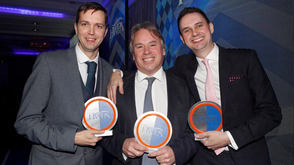 Patrick McCann (left), Edward Whitaker (centre) and Lee Mottershead won Derby Awards in 2019