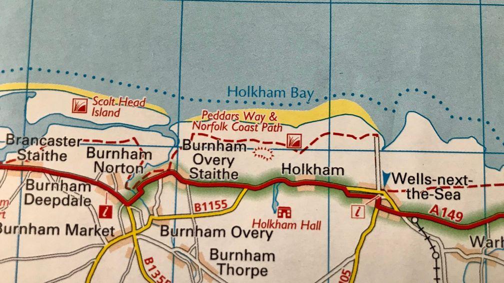 Holkham Beach is on the North Norfolk coast