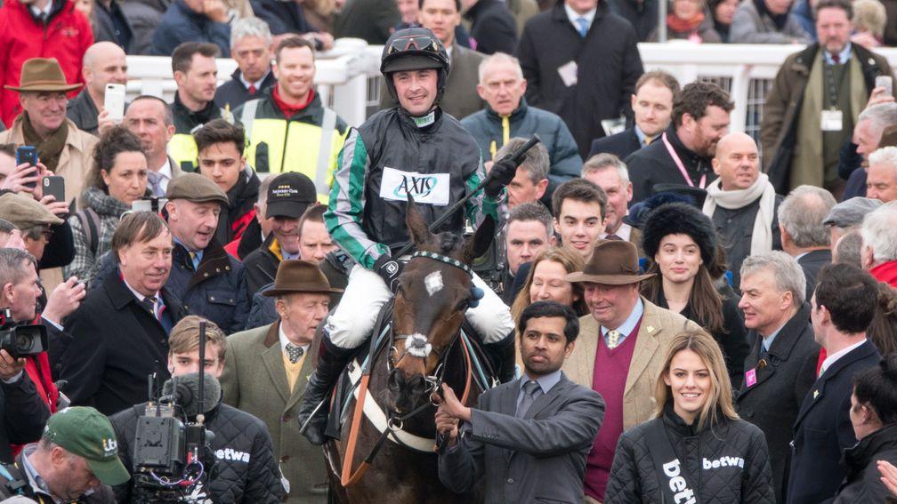 Altior returns in triumph after his Queen Mother Champion Chase win at Cheltenham in March