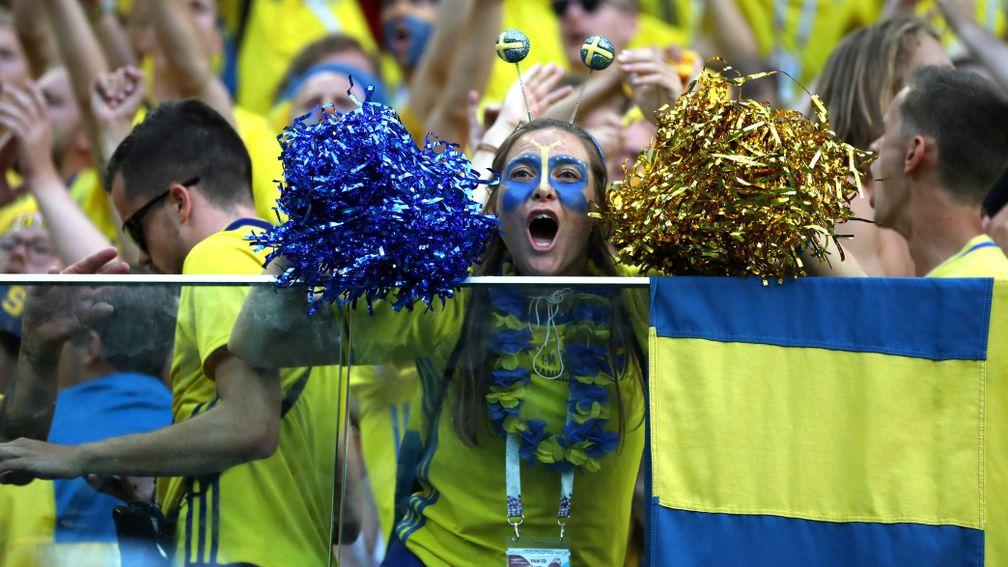 Sweden fans celebrate World Cup victory over Switzerland