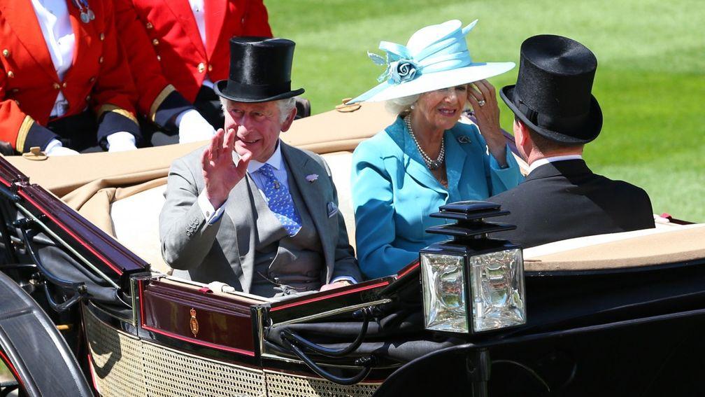 King Charles and Camilla, Queen Consort, pictured at Royal Ascot