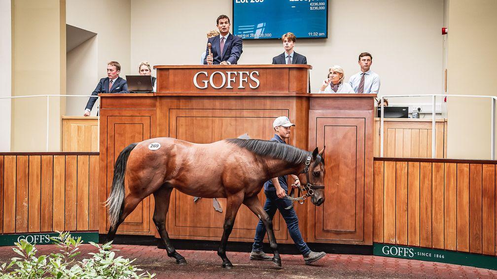 The sole lot by Frankel selling to Richard Hughes for £200,000