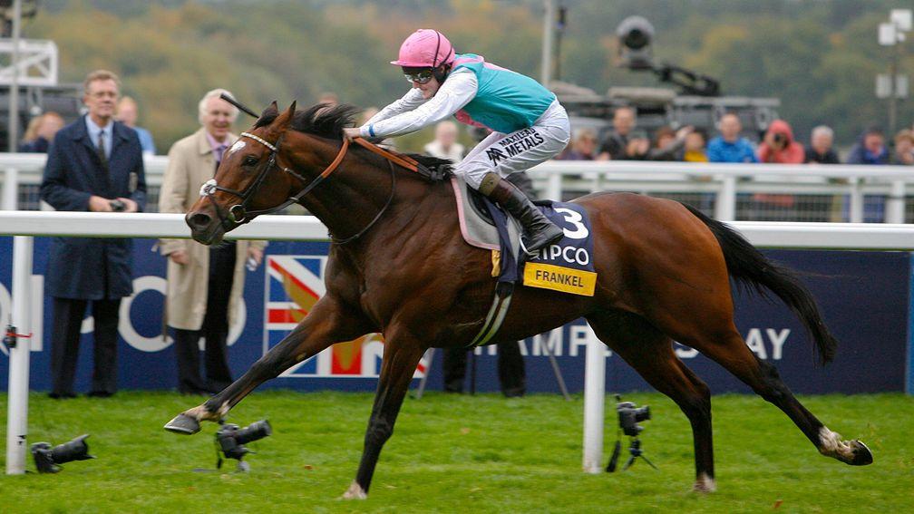 Frankel stretches away to win the 2012 Champion Stakes