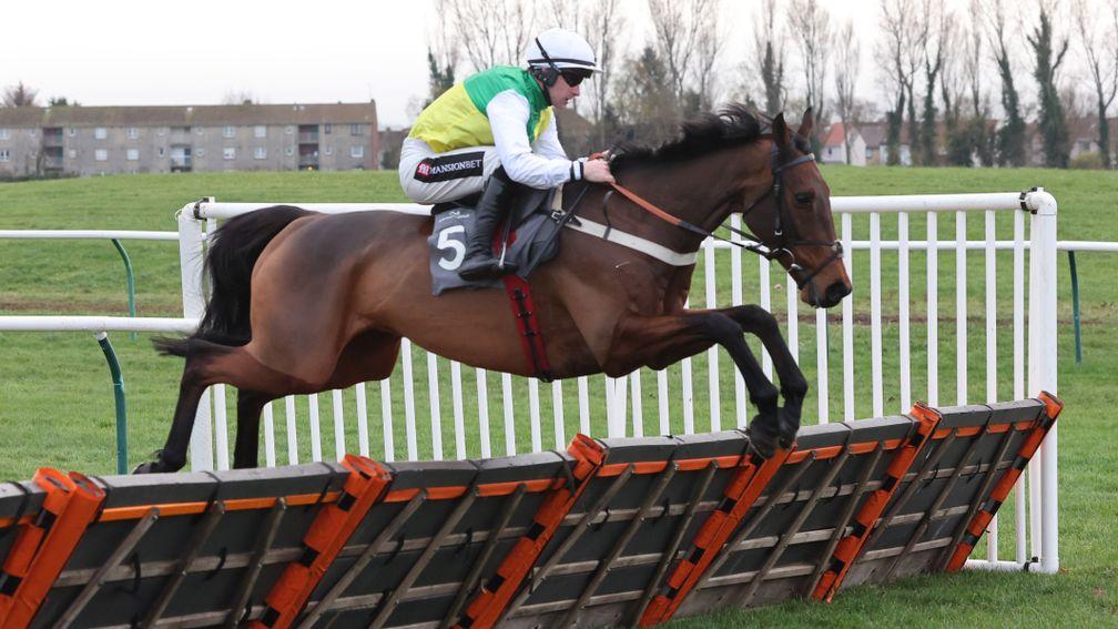 Famous Bridge and Brian Hughes claimed the 2m3½f novices' hurdle for Nicky Richards