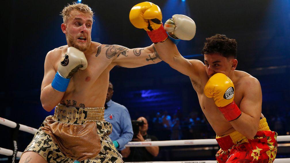 Jake Paul (right) is keen to prove he is a legitimate boxer