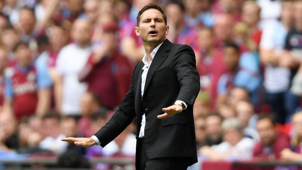 Frank Lampard will take charge of Chelsea in the Premier League
