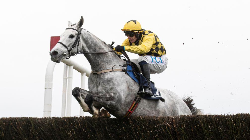 Asterion Forlonge and Paul Townend clear the last on their way to winning a beginners' chase at Punchestown