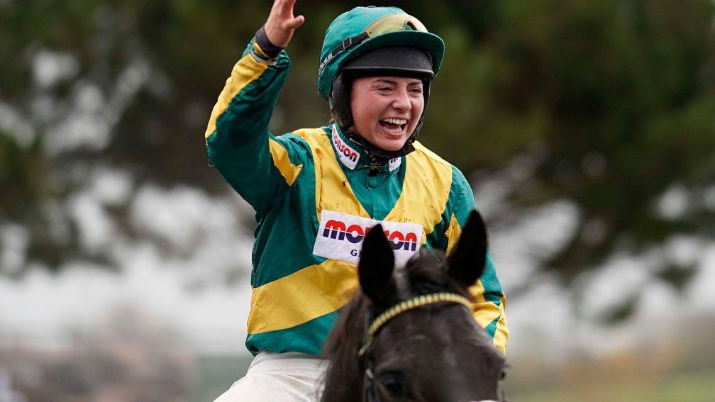 Bryony Frost: aiming for third consecutive Badger Beers Trophy win on Present Man