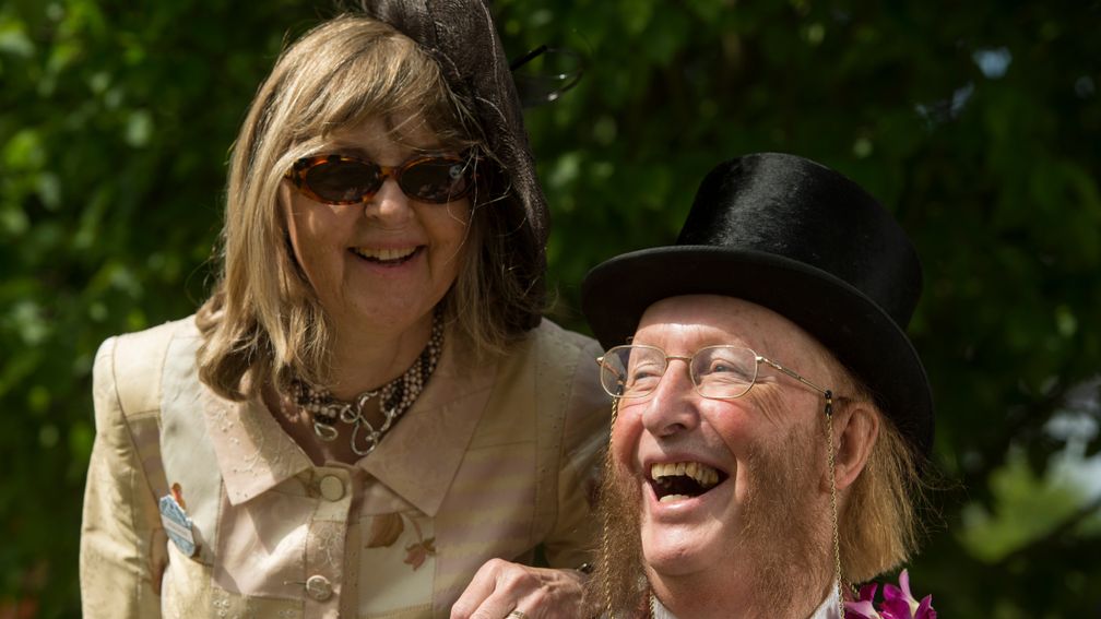 John and Jenny McCririckRoyal Ascot 20.6.14 Pic: Edward Whitaker